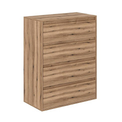 Averon chest of drawers with 4 drawers 81×42×103 cm Oak Evoke Coast