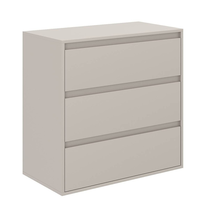 Averon chest of drawers with 3 drawers 80×42×79 cm Cashmere