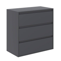 Averon chest of drawers with 3 drawers 80×42×79 cm Grafit