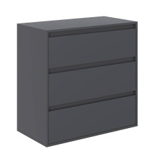 Averon chest of drawers with 3 drawers 80×42×79 cm Grafit