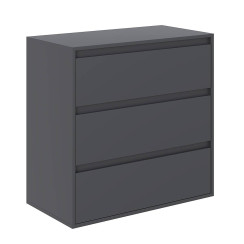 Averon chest of drawers with 3 drawers 80×42×79 cm Grafit
