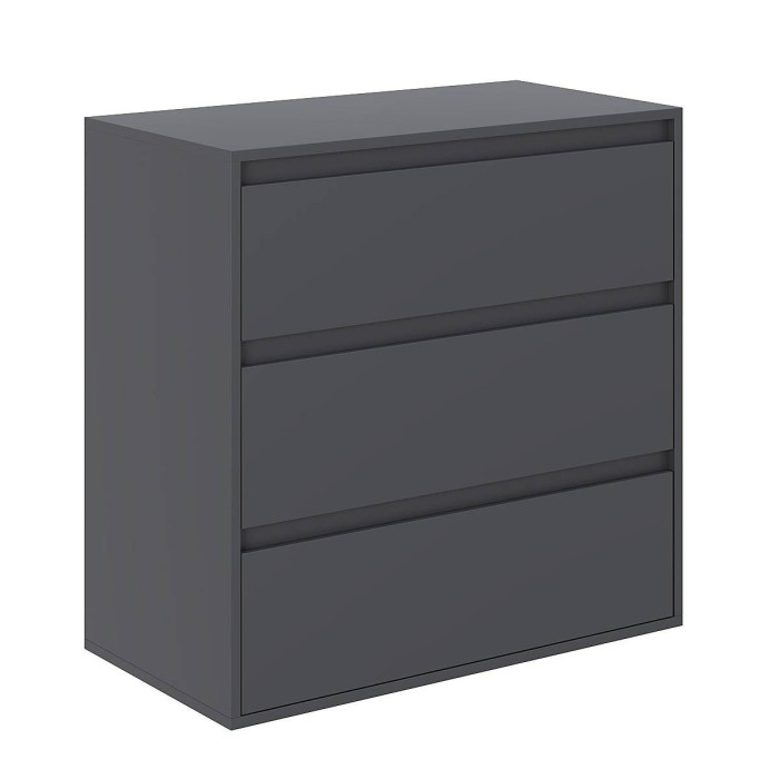 Averon chest of drawers with 3 drawers 80×42×79 cm Grafit