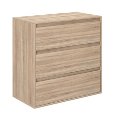 Averon chest of drawers with 3 drawers 80×42×79 cm Sonoma Oak