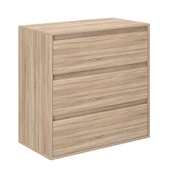 Averon chest of drawers with 3 drawers 80×42×79 cm Sonoma Oak