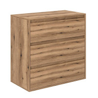 Averon chest of drawers with 3 drawers 80×42×79 cm Oak Evoke Coast