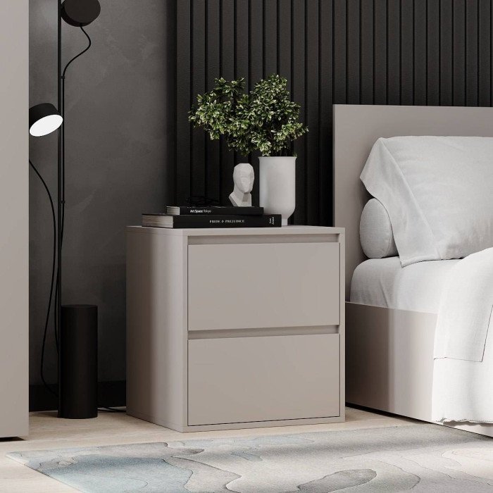 Bedside table Averon 50×55×42 cm Cashmere