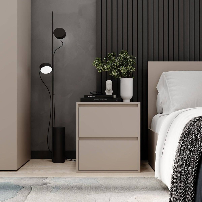 Bedside table Averon 50×55×42 cm Cashmere