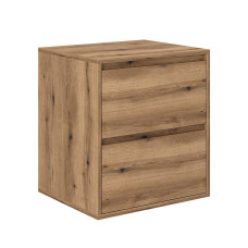 Bedside table Averon 50×55×42 cm Oak Evoke Coast