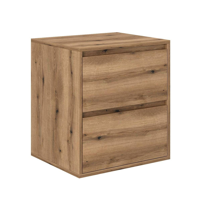 Bedside table Averon 50×55×42 cm Oak Evoke Coast