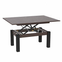 Ławostół rozkładany B-Fly 90×60/120 Wenge/Czarne nogi metalowe
