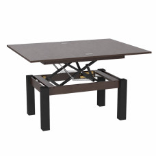 Ławostół rozkładany B-Fly 90×60/120 Wenge/Czarne nogi metalowe
