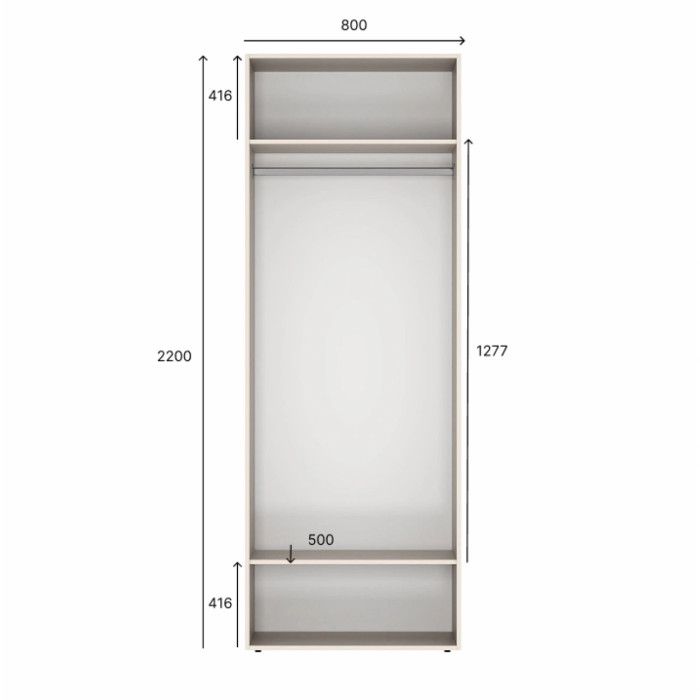 Averon White hallway furniture set №2