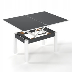 Ławostół rozkładany B-Fly 90×60/120 Grafit/Biały