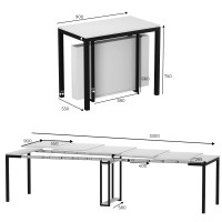 Large extendable table Sensei 53(330)x75x90 White | seats up to 16 people