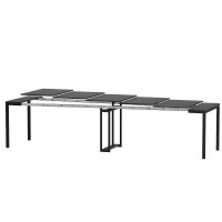 Large extendable table Sensei 53(330)x75x90 Anthracite | seats up to 16 people