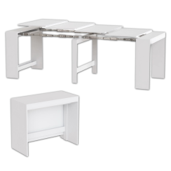 Duży stół rozkładany Python 240×90 Biały